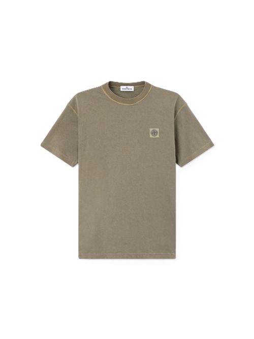 T-shirt a manica corta in jersey di cotone Stone Island | L2S15 2100026 S0057V015G MILITARY GREEN